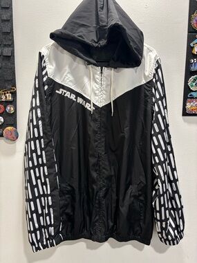 Star Wars Black & White Hooded Jacket with Logo